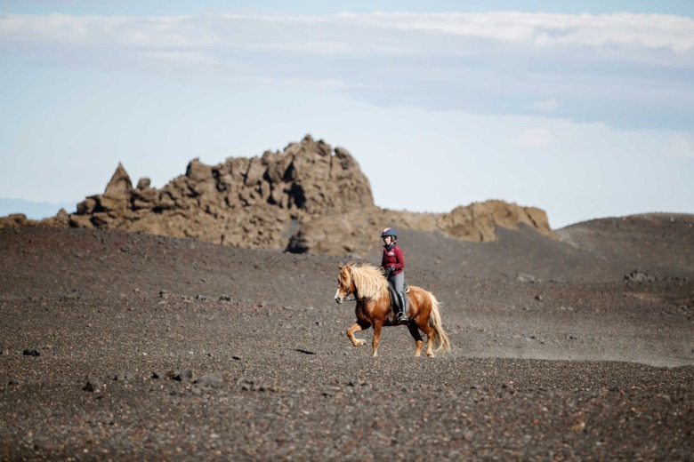 Svenska Emelie Sellberg tog andraplatsen på Survive Iceland Endurance Ride