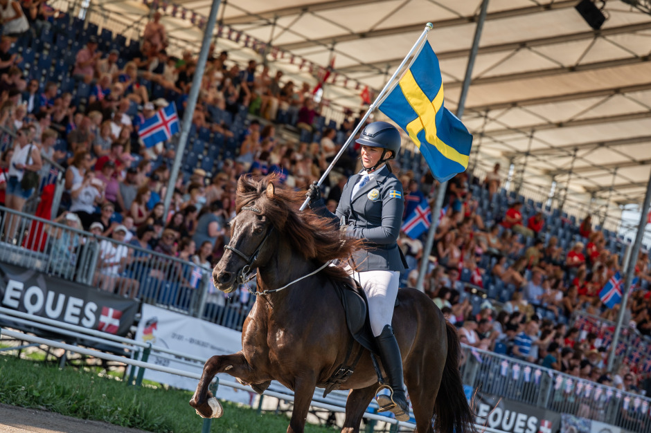 VM: Lilly Björsell precis utanför pallen i T2 young rider