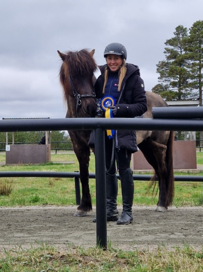 Petra Dahlén satte SM-kval på egenutbildade stoet